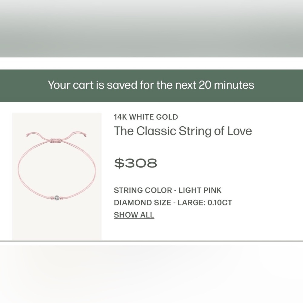 Magal String of Love Diamond Pink Knotted Bracelet New - Picture 9 of 9